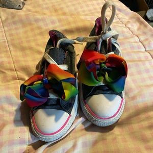 JoJo Siwa Denim Canvas Sparkle Rainbow Sneakers